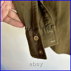 WWII US Army Forward Officer Shirt Patched Middle East Command