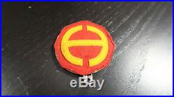 WWII US Army Hawaiian Department ALL FELT Metal Backing DIsc Patch