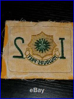 WWII US Army I Co 2nd ACR Armor Regt German Made Bevo Weave UNCUT Cavalry Patch
