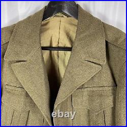 WWII US Army Ike Jacket 1945 Patched ETO