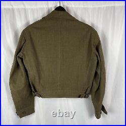 WWII US Army Ike Jacket 1945 Patched ETO