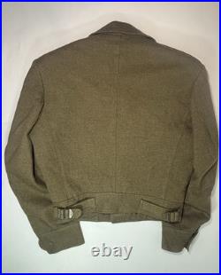 WWII US Army Ike Jacket 6th Army Patch Wool Field Jacket WWII Era