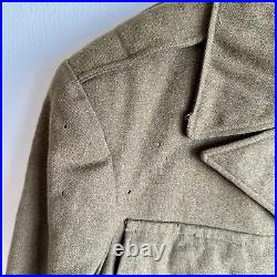 WWII US Army Ike Jacket English Made 2nd Infantry Division Patch