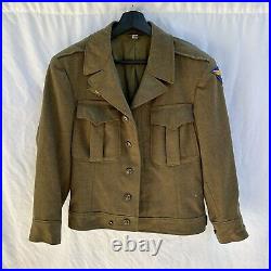 WWII US Army Ike Uniform Patched 12th Div Army Air Corps