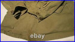 WWII US Army M-1943 Field Jacket (1945 Dated) 9th Infantry Division Patch Hood