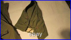 WWII US Army M-1943 Field Jacket (1945 Dated) 9th Infantry Division Patch Hood