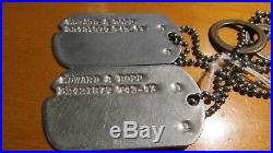 WWII US Army Merrils Marauders Dog Tag Chain Brooklyn New York Uniform Patch CBI