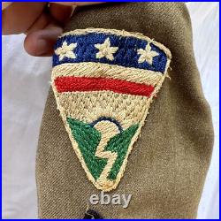 WWII US Army Named Uniform Theatre Made Patches Ledo Road CBI