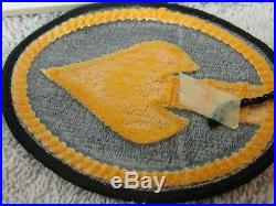WWII US Army OSS Spear Yellow Oval FE, Pocket Patch