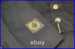 WWII US Army Pacific Officers Chocolate Brown Uniform 40L 1942 Dated MUC 1 Year