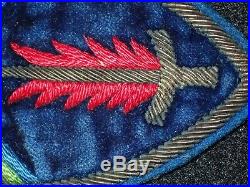 WWII US Army SHAEF Europe Occupation German Made SSI Bullion Insignia Patch RARE