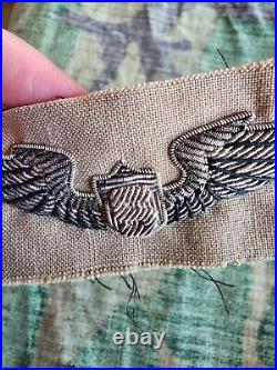 WWII US Army Service Pilot Bullion Pilot Wings