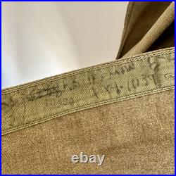 WWII US Army Shirt 77th Inf Div Patched 1st Sgt Named