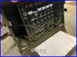 WWII US Army Signal Corps BD-71 Field Telephone Switchboard Set WithStand- NOS