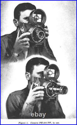 WWII US Army Signal Corps Combat Photographers Camera PH-501 Ilex Paragon Lens