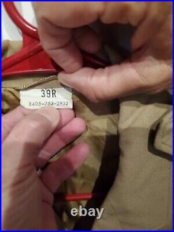WWII US Army Summer Tropical Coat Jacket Patched 34th Infantry South Carolina