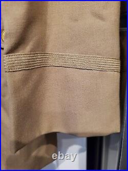 WWII US Army Summer Tropical Coat Jacket Patched 34th Infantry South Carolina