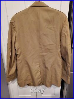 WWII US Army Summer Tropical Coat Jacket Patched 34th Infantry South Carolina