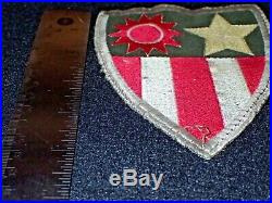 WWII US Army USAAF Tailor Made China Burma India CBI Jacket Patch A-2 Orig. 5 In