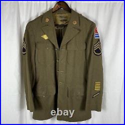 WWII US Army Uniform Middle East Command Patch Dated 1942 Size 37R