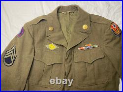 WWII US Army Uniform Staff Sergeant Stripes Insignia War AAF WW2 Theater Patches
