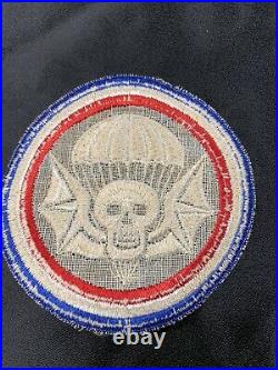 WWII US Army Winged Skull 502nd Parachute Infantry Patch Original
