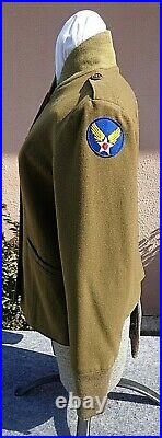 WWII US Army Womens M-1943/44 Field Jacket Wool Liner with USAAF Shoulder Patch