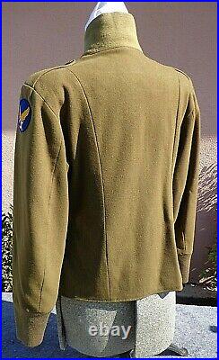 WWII US Army Womens M-1943/44 Field Jacket Wool Liner with USAAF Shoulder Patch