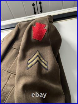 WWII US Army combat Ike jackets CPL, 112th Infantry, 28th Infantry Division 2