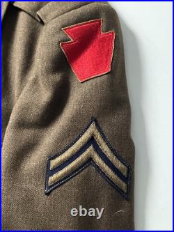 WWII US Army combat Ike jackets CPL, 112th Infantry, 28th Infantry Division 2