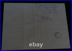 WWII US LTG Mark W. Clark Signed Letter & SSI Patch 5th Army Feb. 1944 England