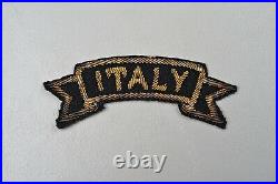 WWII U. S. 15th ARMY AIR FORCE PATCH withITALY TAB ITALIAN MADE BULLION