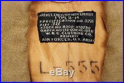 WWII U. S. ARMY AIR CORPS 8th AIR FORCE ENLISTED MAN'S B-14 JACKET BRIT PATCH