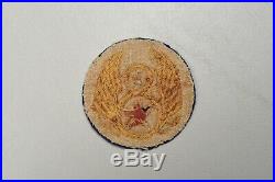 WWII U. S. ARMY AIR CORPS 8th AIR FORCE SHOULDER PATCH BRITISH MADE BULLION