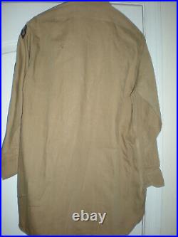 WWII U. S. Army 1st Rangers Battalion Khaki Shirt a very rare uniform