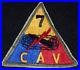 WWII U. S. Army 7th Armored Cavalry Regiment 7 CAV SSI Shoulder Patch, Scarce
