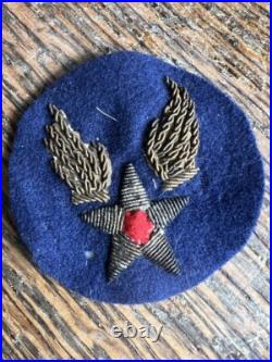 WWII U. S. Army Air Forces Bullion Collar Patch Theater-Made Dress Insignia