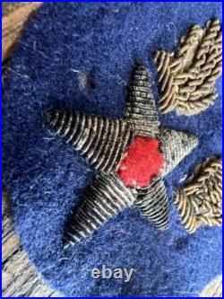 WWII U. S. Army Air Forces Bullion Collar Patch Theater-Made Dress Insignia