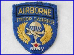 WWII U. S. Army Airborne Glider Troop Carrier Theater Made Felt Patch