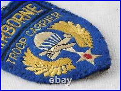 WWII U. S. Army Airborne Glider Troop Carrier Theater Made Felt Patch