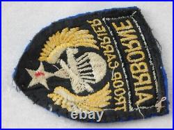 WWII U. S. Army Airborne Glider Troop Carrier Theater Made Felt Patch