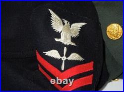 WWII Vietnam US Military Army Navy Uniform Jacket Lot Named Patches