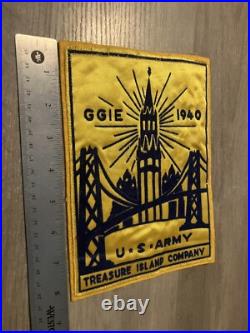 WWII WW2 Large Patch GGIE 1940 US Army Treasure Island Company