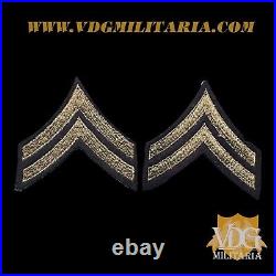 WWII WW2 US Army Corporal CPL Rank Insignia Chevron Set #Y438