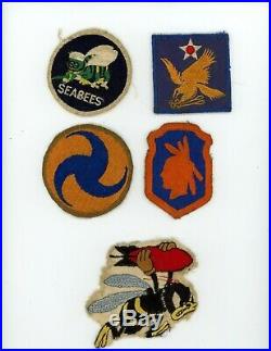 WWII WW2 US Army and AAF patch lot