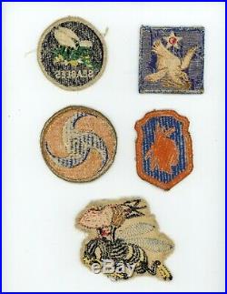 WWII WW2 US Army and AAF patch lot