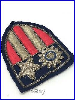 WWII WW2 US U. S. CBI Theater Made Patch, CR40, Original, Army, AAF, Uniform, Air Force