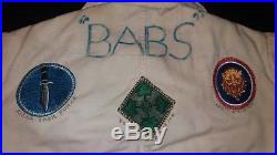 WWII Women's Patch Jacket Collection Babs WAC US Army AAF German Rank Insignia