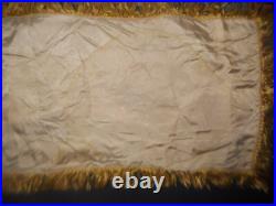 WWII era FORT BLISS Texas United States U. S. ARMY Red BANNER silk style Vintage