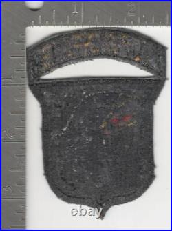 WW 2 US Army 101st Airborne Division Black Back Patch With Attached Tab Inv# K1001